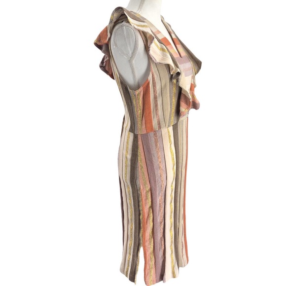Ace & Jig X Barneys New York NEW Womens Size Medium Magdelena Dress Striped Midi - Picture 6 of 12